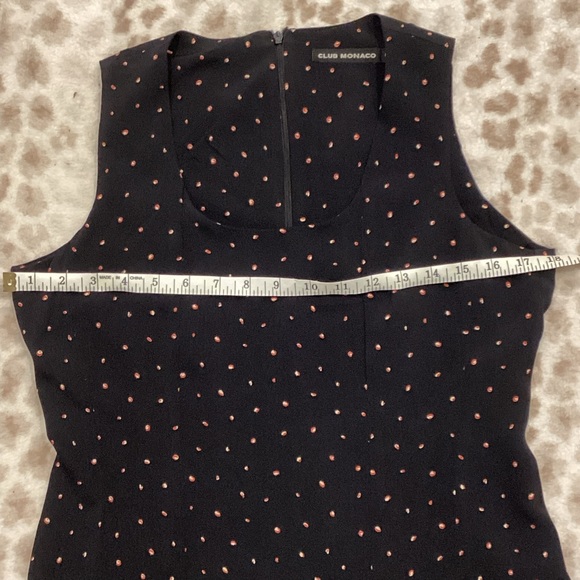 Club Monaco Sleeveless Printed Dress, Size 8 - Picture 5 of 8